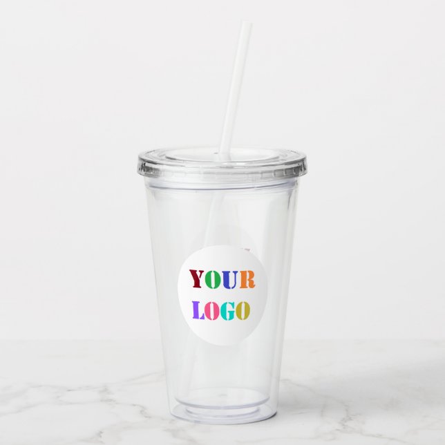 Vaso Acrílico Personalizado Logotipo de la compañía Tumbler acrí (Reverso)