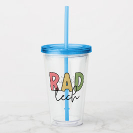 Vaso Acrílico Personalizado Rad Tecnología Radiológica Radiológi