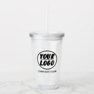 Vaso Acrílico Personalizado Su logotipo comercial   Elegante