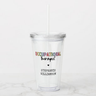 Vaso Acrílico Personalizado Terapia Ocupacional Ocupacional de R