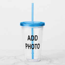 Vaso Acrílico Personalizar Añadir nombre foto o ilustración