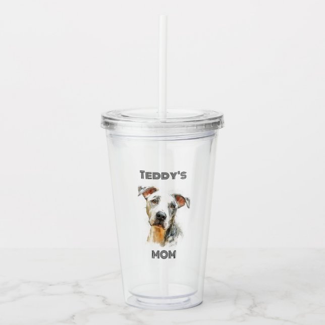 Vaso Acrílico Personalized Dog Mom Photo Acrylic Tumbler  (Anverso)