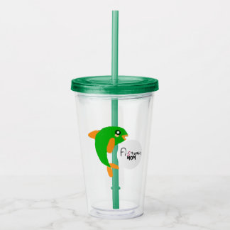 Vaso Acrílico Pescado verde