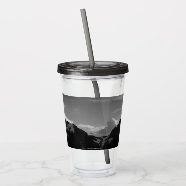 Vaso Acrílico Picos y nubes (Izquierda)