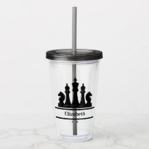 Piezas de ajedrez negras personalizadas