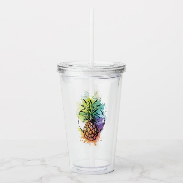Vaso Acrílico Piña (Anverso)
