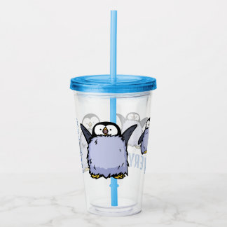 Vaso Acrílico Pingüino grande y feliz tumbler