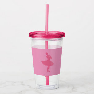 Vaso Acrílico Pink Ballerina