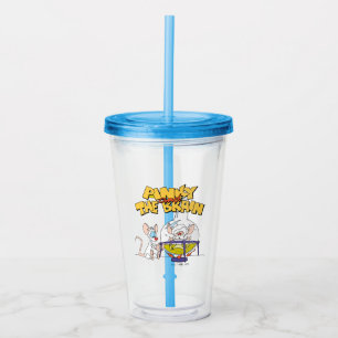 Vaso Acrílico Pinky y el cerebro Ciencia de laboratorio
