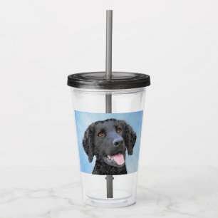 Vaso Acrílico Pintura de recuperación con recubrimiento de curry