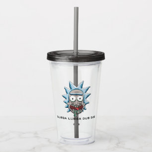 Vaso Acrílico Pixelverse Rick Drooling Head