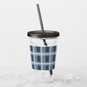 Vaso Acrílico Placa azul