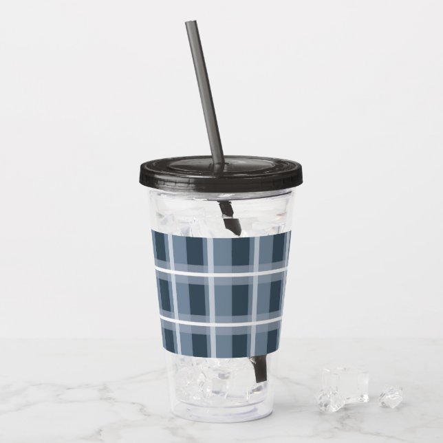 Vaso Acrílico Placa azul (Anverso (hielo))