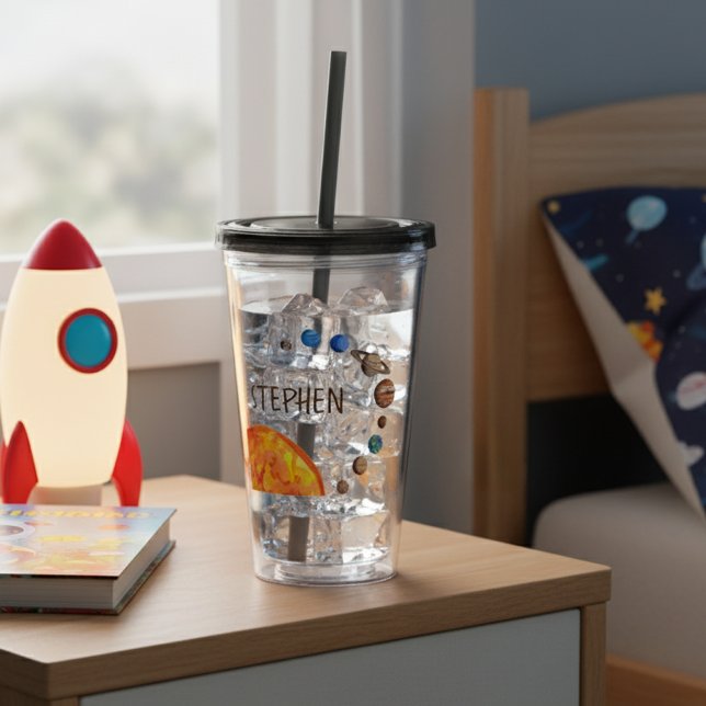 Vaso Acrílico Planetas personalizadas Galaxia Sistema solar Sun (Subido por el creador)
