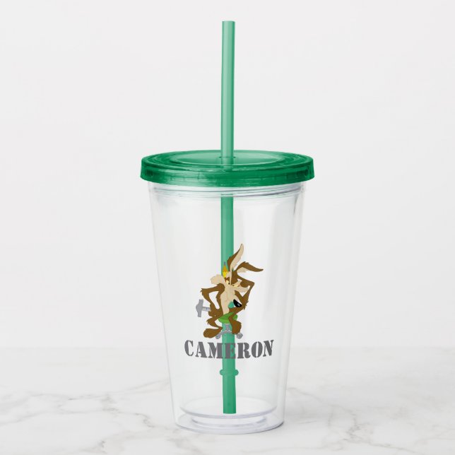 Vaso Acrílico Planificación de WILE E. COYOTE™ (Anverso)