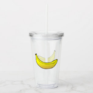Vaso Acrílico Plátano Amarillo