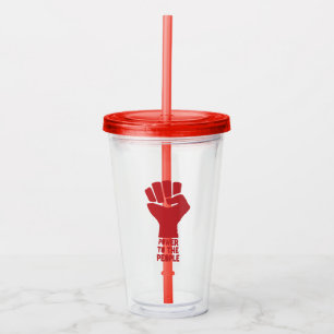 Vaso Acrílico Poder para el pueblo