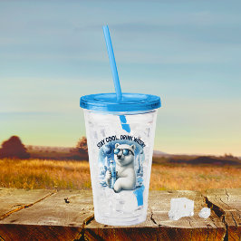 Vaso Acrílico Polar Bear Buddy