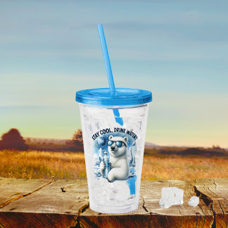 Vaso Acrílico Polar Bear Buddy