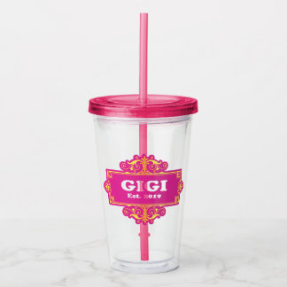 Vaso Acrílico Por Ese Especial "GiGi 2019"