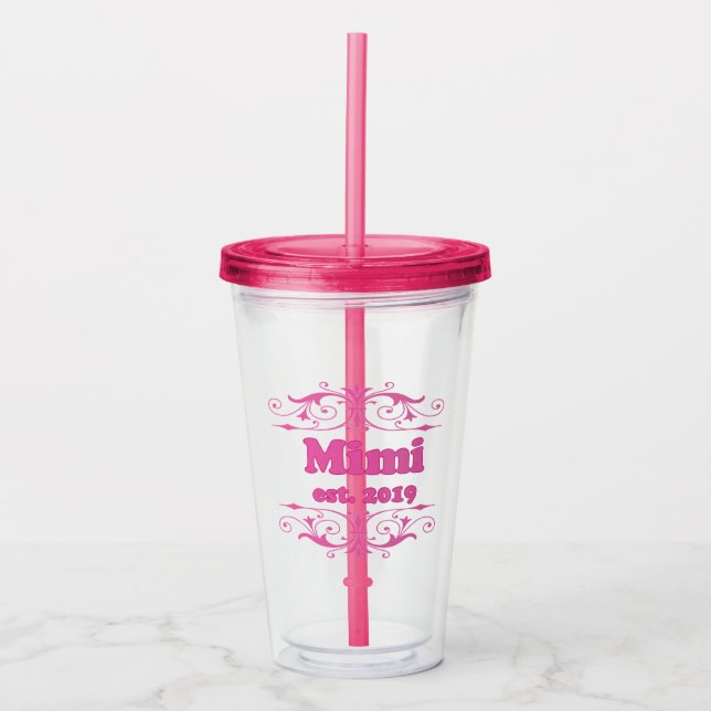 Vaso Acrílico Por Ese Especial "Mimi 2019" (Anverso)
