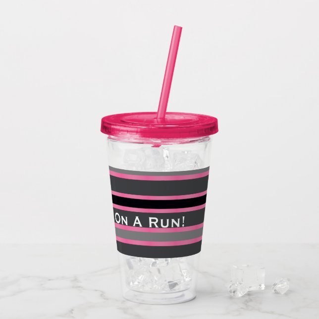 Vaso Acrílico Por Mamá En Una Carrera (Reverso (hielo))