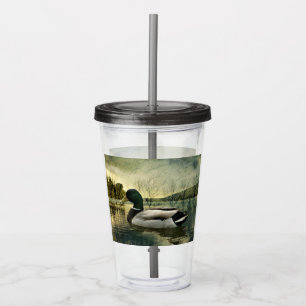 Vaso Acrílico Postal maleada vintage