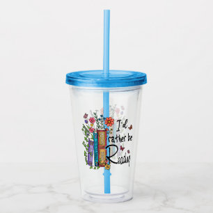 Vaso Acrílico Prefiero Leer
