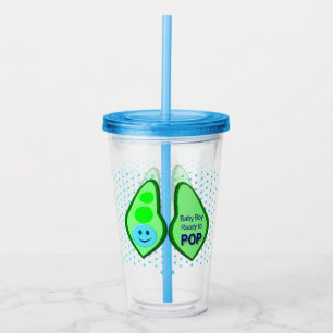 Vaso Acrílico Preparado para hacer que el niño pequeño coma azul