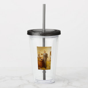 Vaso Acrílico Presidente americano James Earl Carter Oficina Ova