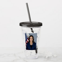 Vaso Acrílico Presidente Candidato Kamala Harris US 2024
