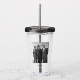 Vaso Acrílico Presidente de América John Kennedy & Hermanos, Cam