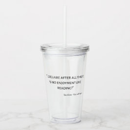 Vaso Acrílico Pride and Prejudice Quote III