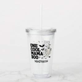 Vaso Acrílico Primer cumpleaños de Guay Mama Boo Halloween