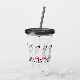 Vaso Acrílico Princesa de tres humos borzoi acrílico tumbler