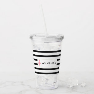 Vaso Acrílico Profesor de la danza moderna personalizado