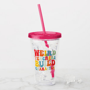 Vaso Acrílico Profesor Raro Construye Carácter Profesor Groovy