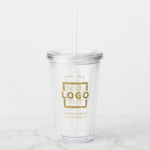 Vaso Acrílico Promoción de la empresa con logotipo de negocios d