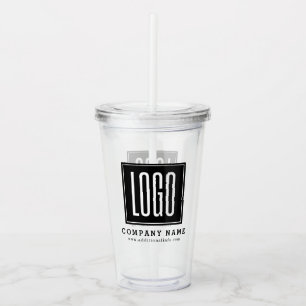 Vaso Acrílico Promoción del logotipo comercial de personalizado
