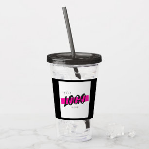 Vaso Acrílico promoción empresarial del logotipo de la empresa p