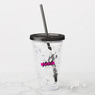 Vaso Acrílico promoción empresarial del logotipo de la empresa p