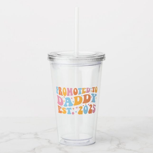 Vaso Acrílico Promovido A Daddy Est. III 2025 (Anverso)