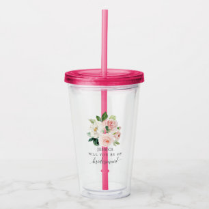 Vaso Acrílico Propuesta de criada de novias con sangre rubrosa