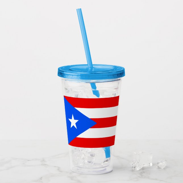 Vaso Acrílico Puerto Rico (Anverso (hielo))