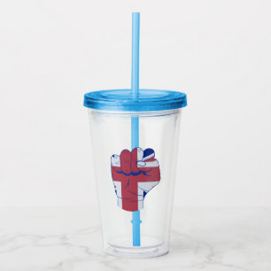 Vaso Acrílico Puño elevado británico