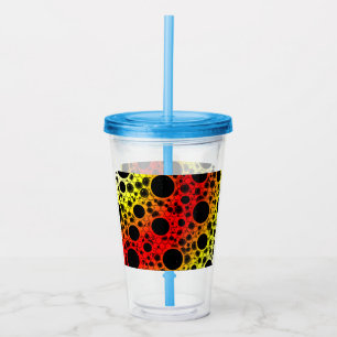 Vaso Acrílico Puntos de burbuja espacial - WYR de calor