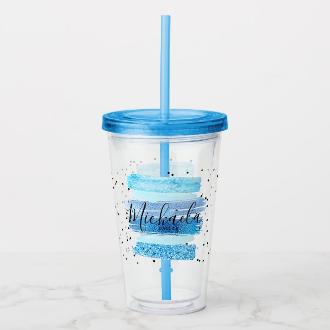 Vaso Acrílico Purpurina Glam (Anverso)