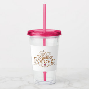 Vaso Acrílico Purpurina marrón