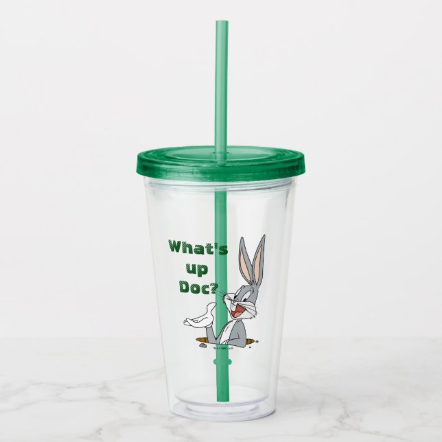 Vaso Acrílico ¿QUÉ PASA DOC?™ BUGS BUNNY™ Rabbit Hole (Anverso)