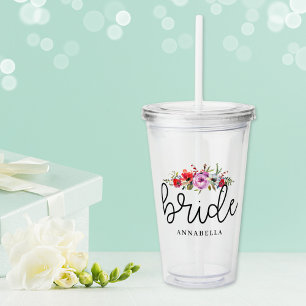 Vaso Acrílico Ramo de Novia